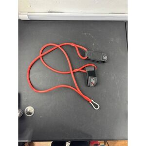 Play It Again Sports J Resistance Band with Ankle Cuffs and Carabiner Red Black